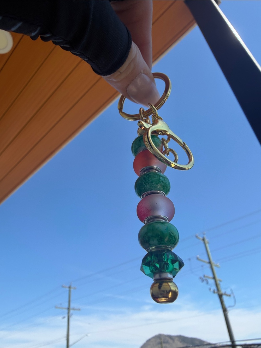 Handmaid [icy pop] Beaded Charm Keychain/ Purse Clip